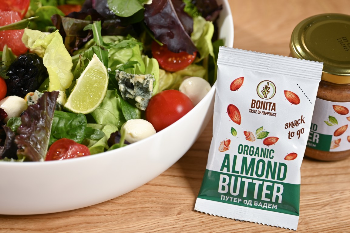 Fresh salad with butter
