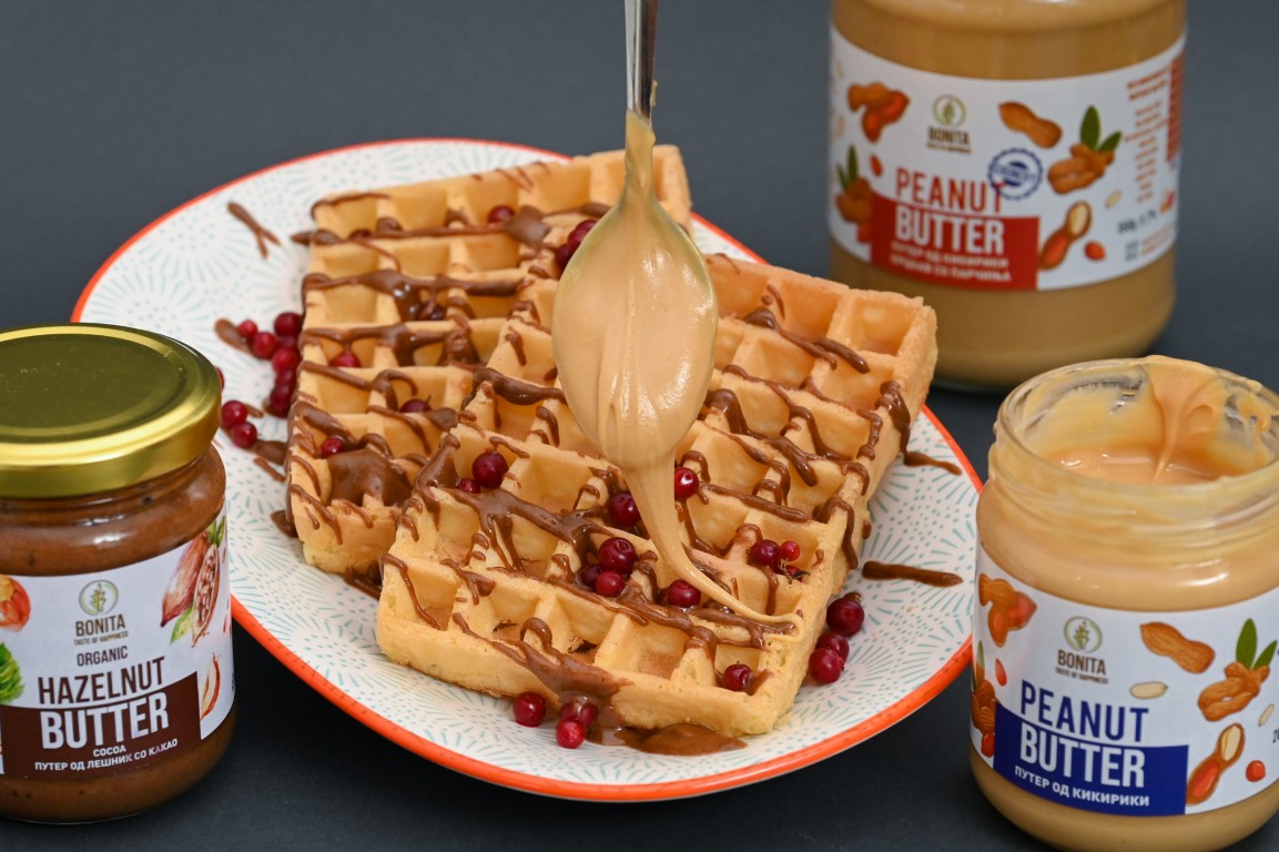 Waffles with butter