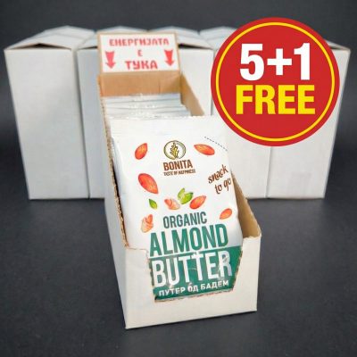 PROMO PACK: Organic Almond Butter 30g (5+1 FREE – 72 sachets)
