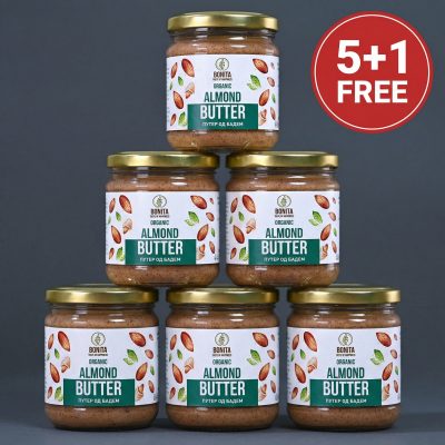 PROMO PACK: Organic Almond Butter 200g (5 + 1 FREE)