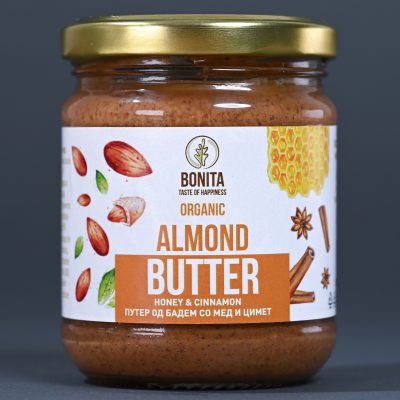Organic Almond Butter with Honey & Cinnamon (200g)